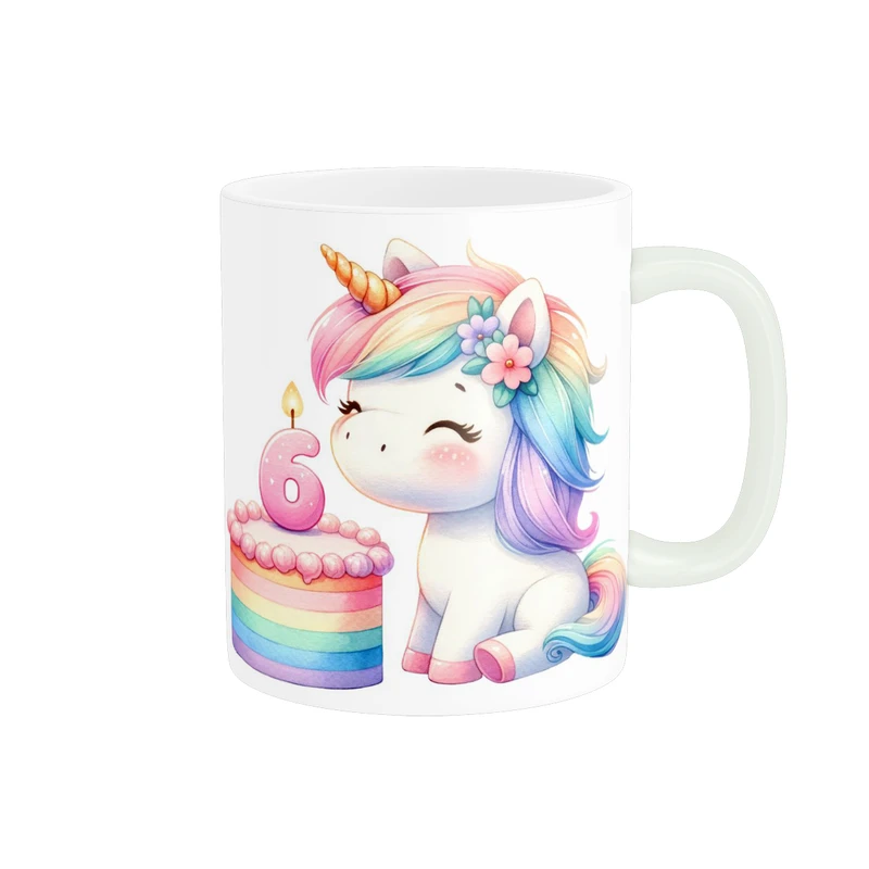 ماگ پاد آفرین طرح اسب تک شاخ کد 4886