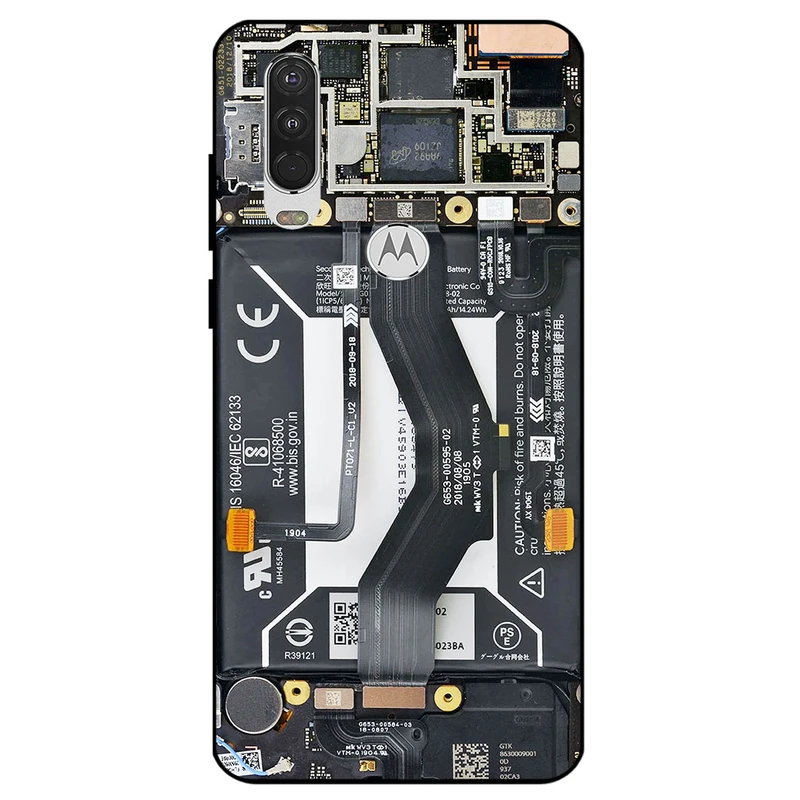 کاور مگافون طرح برد موبایل مدل 8004 مناسب برای گوشی موبایل موتورولا Moto One Action