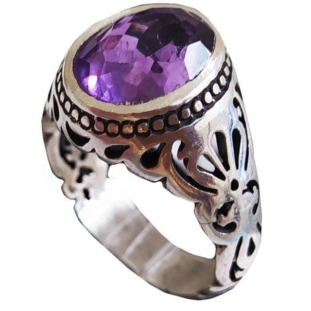 انگشتر نقره مردانه مدل 15 کد B1013