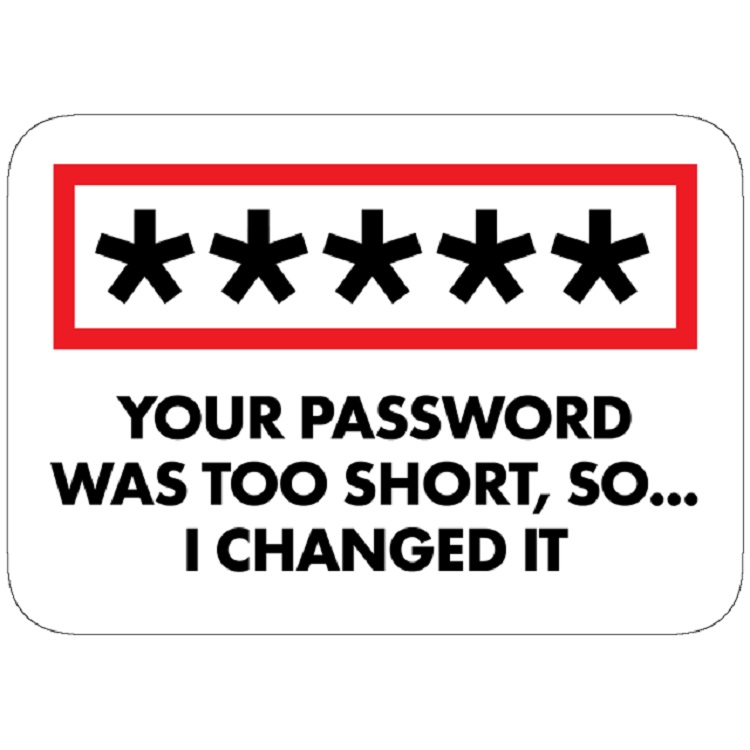 استیکر لپ تاپ مدل Hacker Sticker - I Changed Your Password