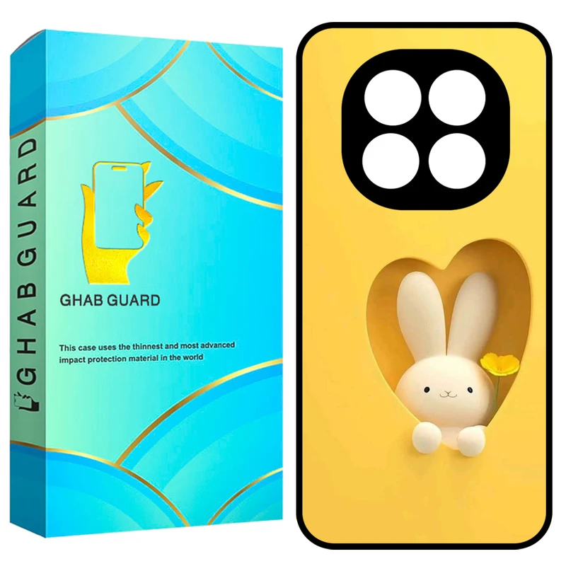 کاور قاب گارد طرح خرگوش مدل GN14P مناسب برای گوشی موبایل شیائومی Redmi Note 14 Pro 5G / Note 14 Pro Plus 5G