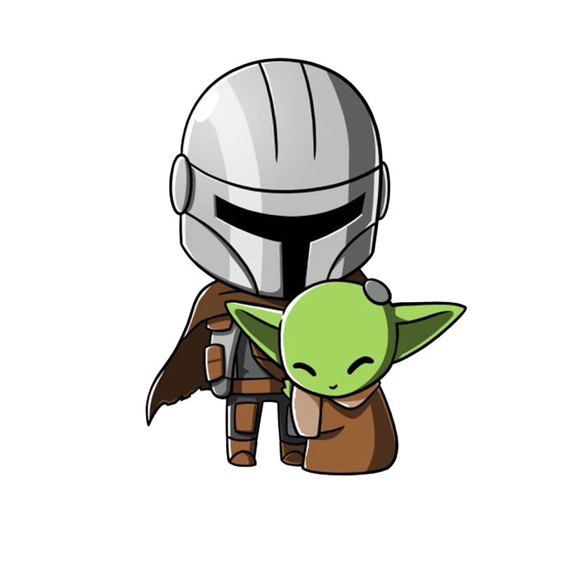 استیکر لپ تاپ و موبایل مدل سریال طرح بچه یودا جنگ ستارگان baby yoda Star wars کد 4946