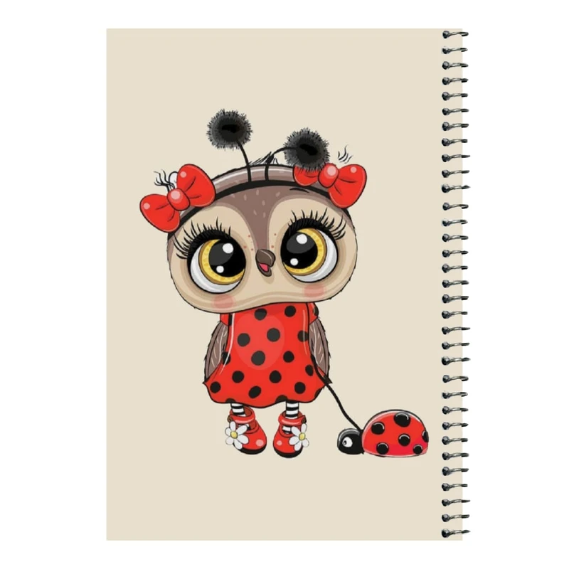 دفتر مشق 80 برگ اس جی مدل جغد کد ۱    