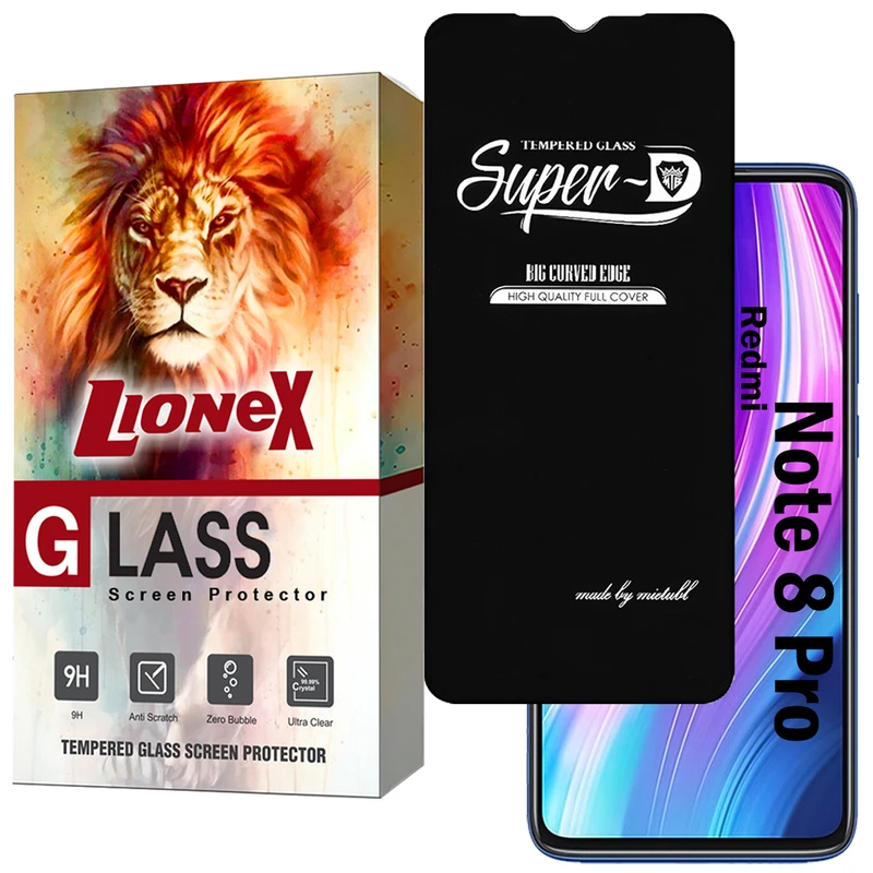 محافظ صفحه نمایش لایونکس مدل SUPERDNL مناسب برای گوشی موبایل شیائومی Redmi Note 8 Pro