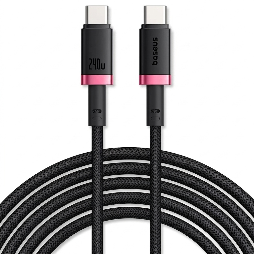 کابل تبدیل USB-C بیسوس مدل Dura Series 240W طول 1 متر
