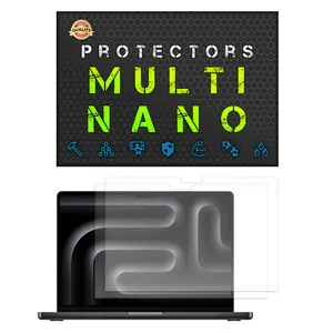 Multi Nano X-S2M Model Anti Reflex Screen Protector For Apple MacBook Pro 14 14.2 Inch 2023 Laptop Pack Of 2