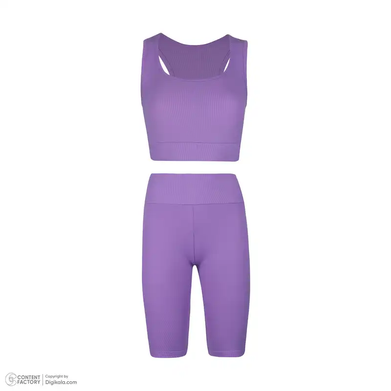 ست نیم تنه و شلوارک ورزشی زنانه ناتوسا مدل NTS774-3