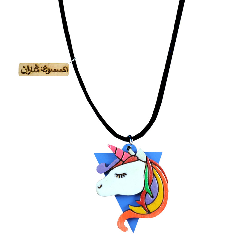 گردنبند دخترانه شاران مدل اسب تک شاخ کد 106