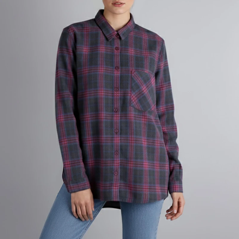 شومیز آستین بلند یقه برگردان زنانه ایکس ساید مدل W485816Z8