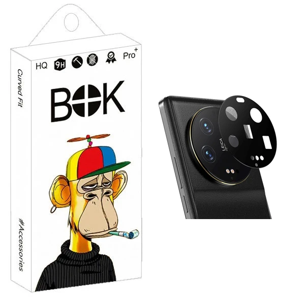 محافظ لنز دوربین بوک مدل 3D-9H مناسب برای گوشی موبایل شیائومی Mi 13 Ultra