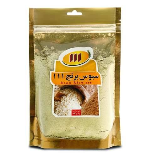 سبوس برنج قهوه ای بهاران - 500 گرم