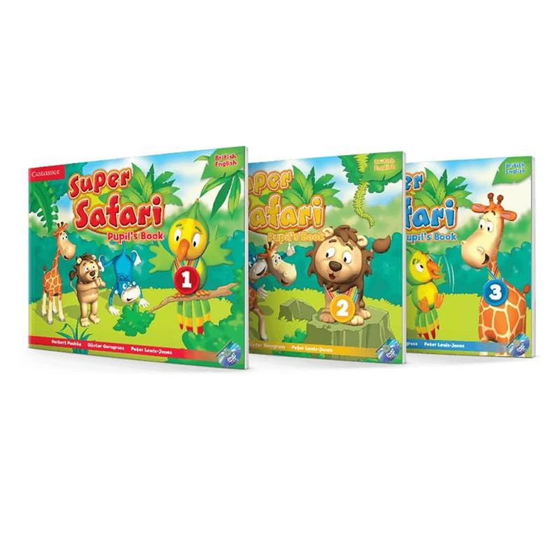 کتاب British English Super Safari اثر جمعی از نویسندگان انتشارات دانشگاه کمبریج 3 جلدی