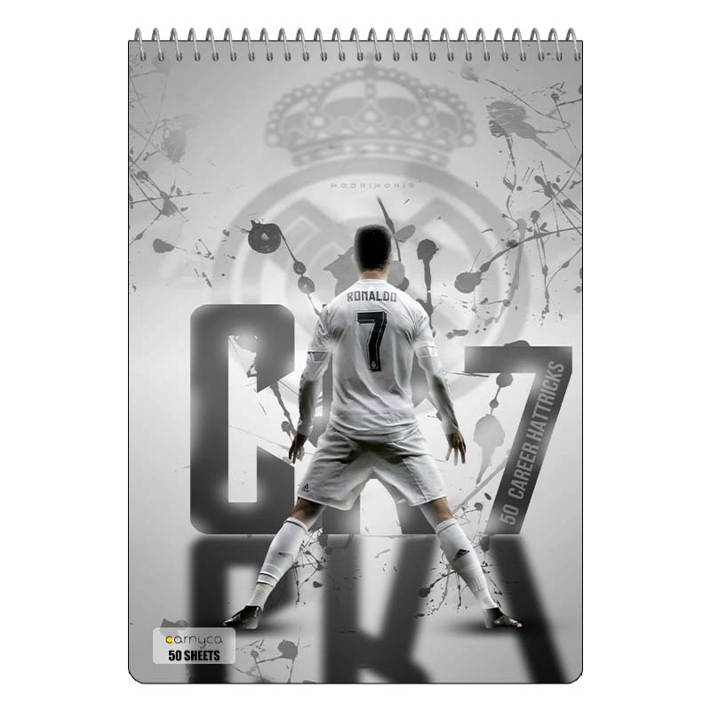 دفتر نقاشی 50 برگ سیمی کارنیکا طرح رونالدو Ronaldo کد 53491