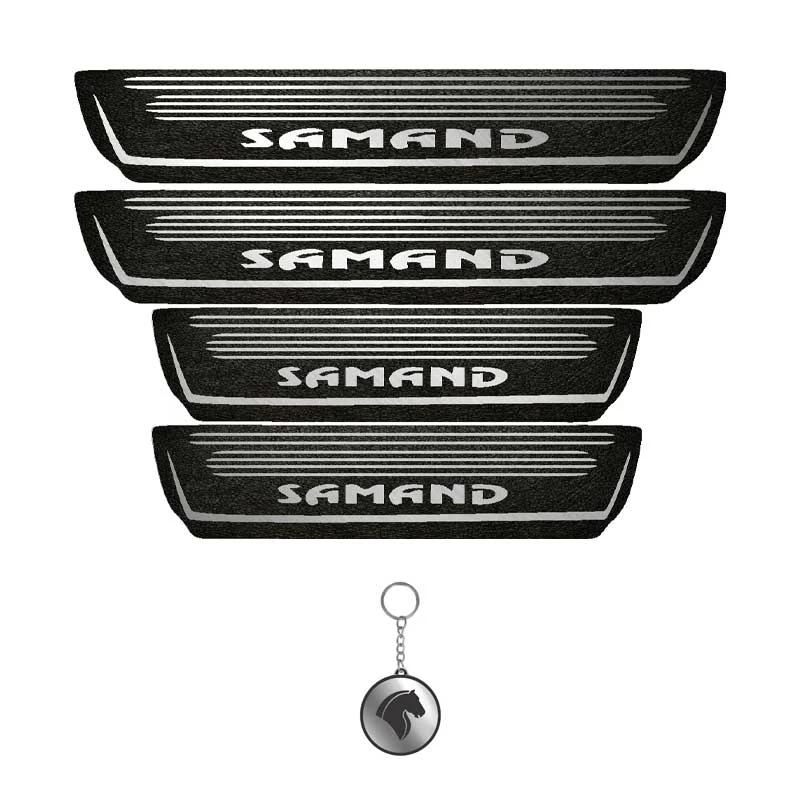 برچسب پارکابی خودرو لندمون کد LMm0021 MS مناسب برای سمند مجموعه 4 عددی به همراه جا کلیدی