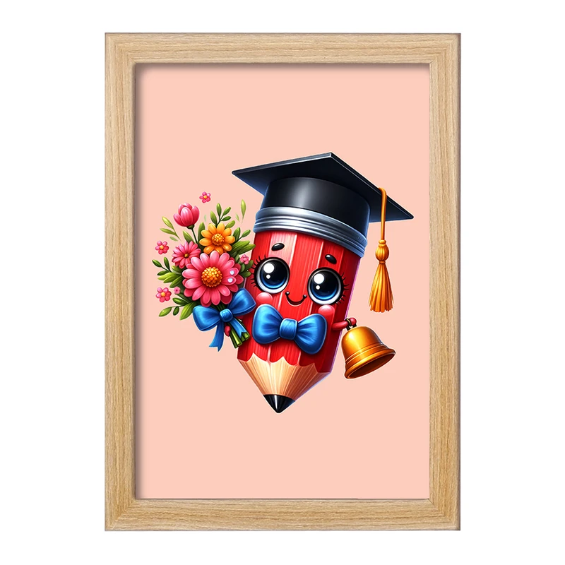 تابلو خندالو مدل مداد کیوت و بامزه کد F7984