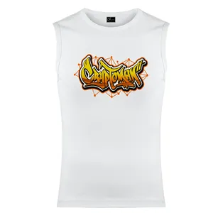 تاپ مردانه مدل Graffiti کد M19 رنگ سفید