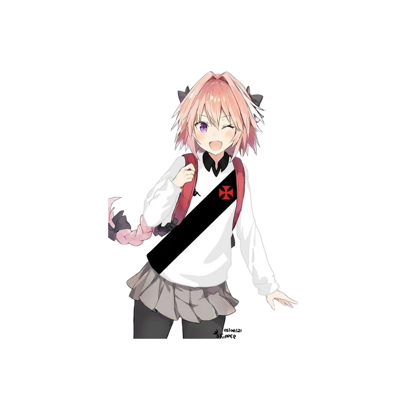 استیکر لپ تاپ و موبایل مدل انیمه طرح سرنوشت آپاکریفا استولفو Fate/Apocrypha astolfo کد 1253