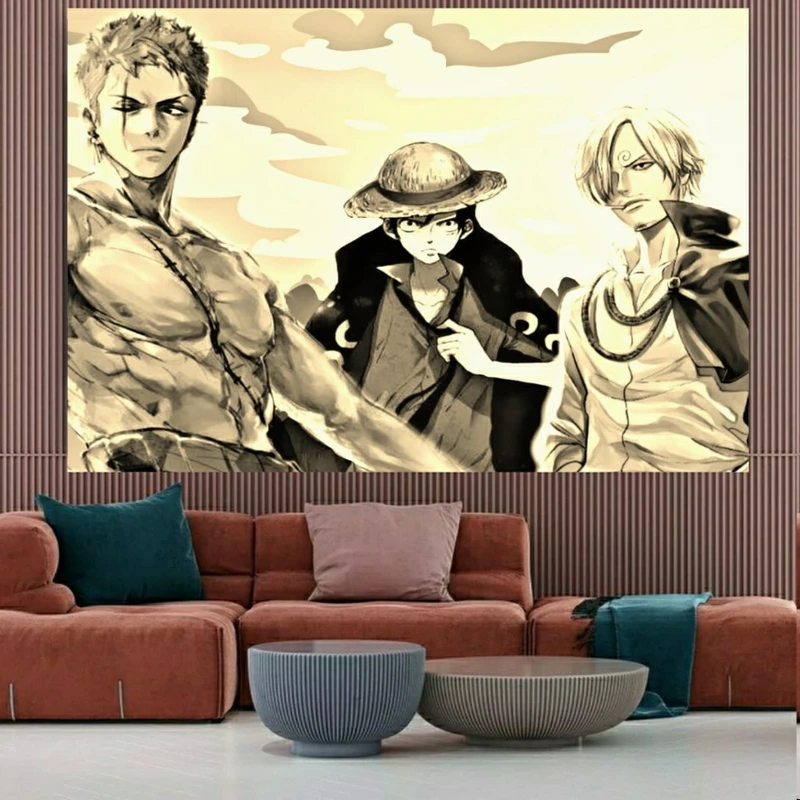 پوستر پارچه ای طرح انیمه وان پیس مدل SDP6424