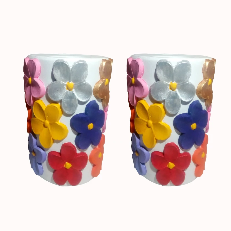 جاشمعی مدل گل DD 10 بسته دو عددی