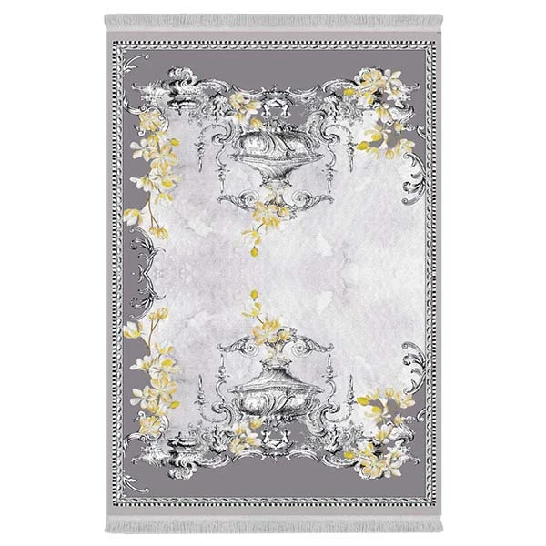 فرش پارچه‌ای دفه مدل فرشینه طرح مدرن کد 18