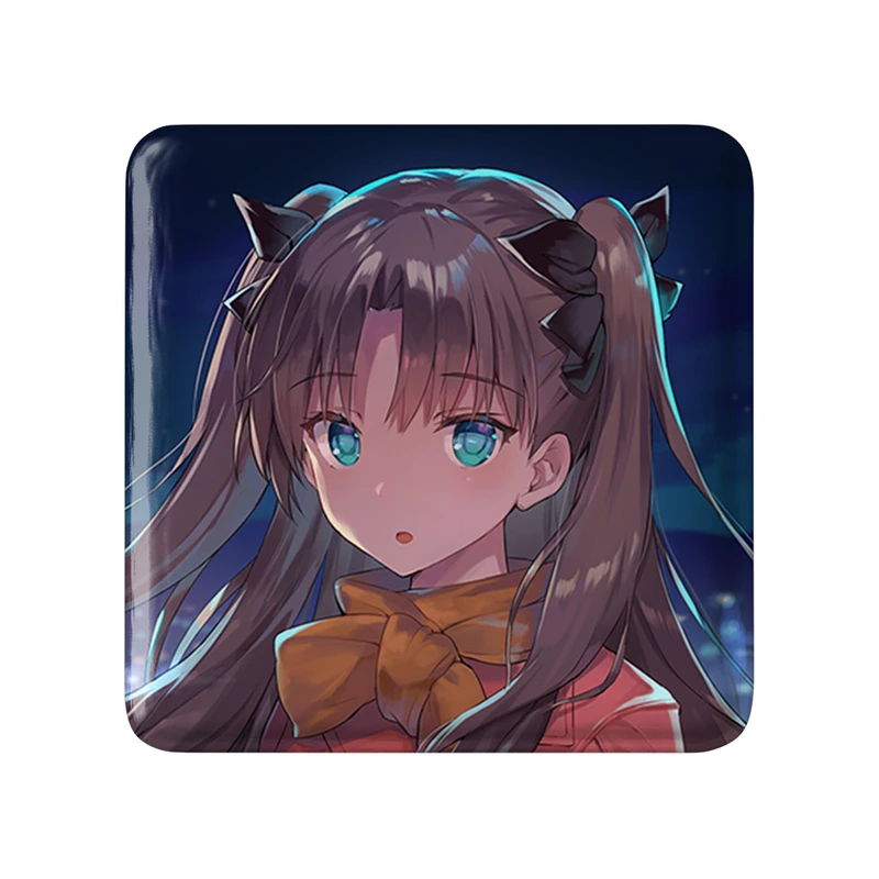 مگنت خندالو طرح رین انیمه فیت استی نایت Fate Stay Night  مدل مربعی کد 22800