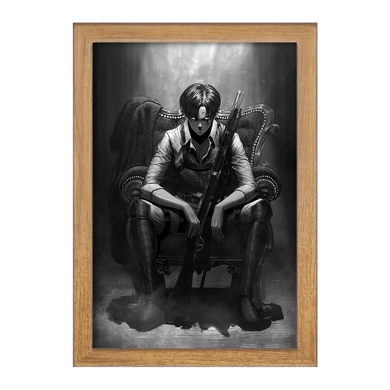 تابلو خندالو مدل لیوای آکرمن انیمه اتک آن تایتان Attack on Titan  کد 11026