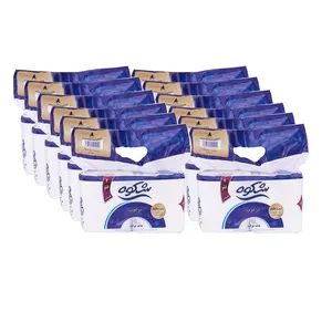 دستمال توالت دوقلو شکوه مدل DL بسته 12 عددی