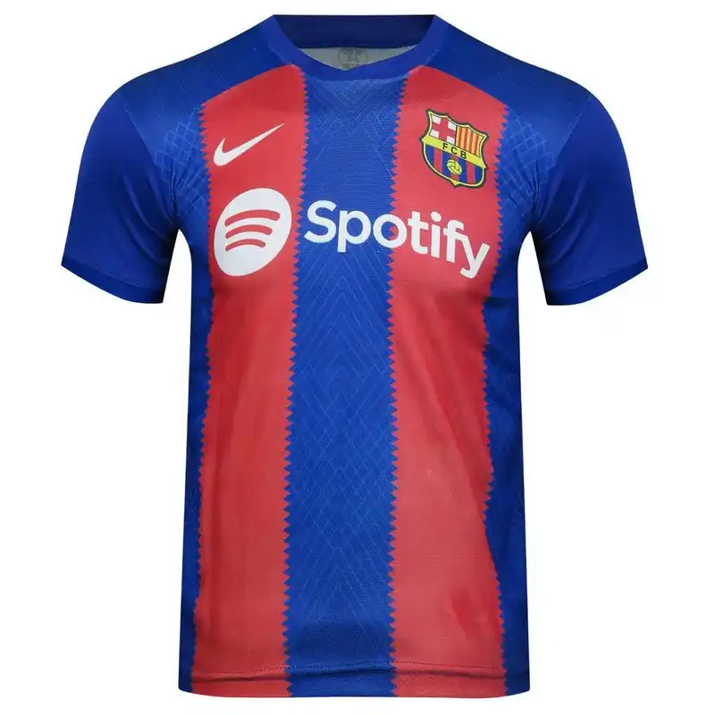 ست شش تکه لباس ورزشی مردانه مدل بارسلونا طرح لواندوفسکی 2024