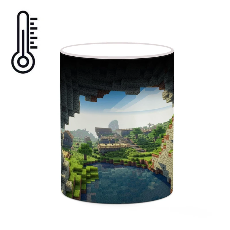 ماگ حرارتی کاکتی طرح ماینکرافت minecraft مدل mgh41354