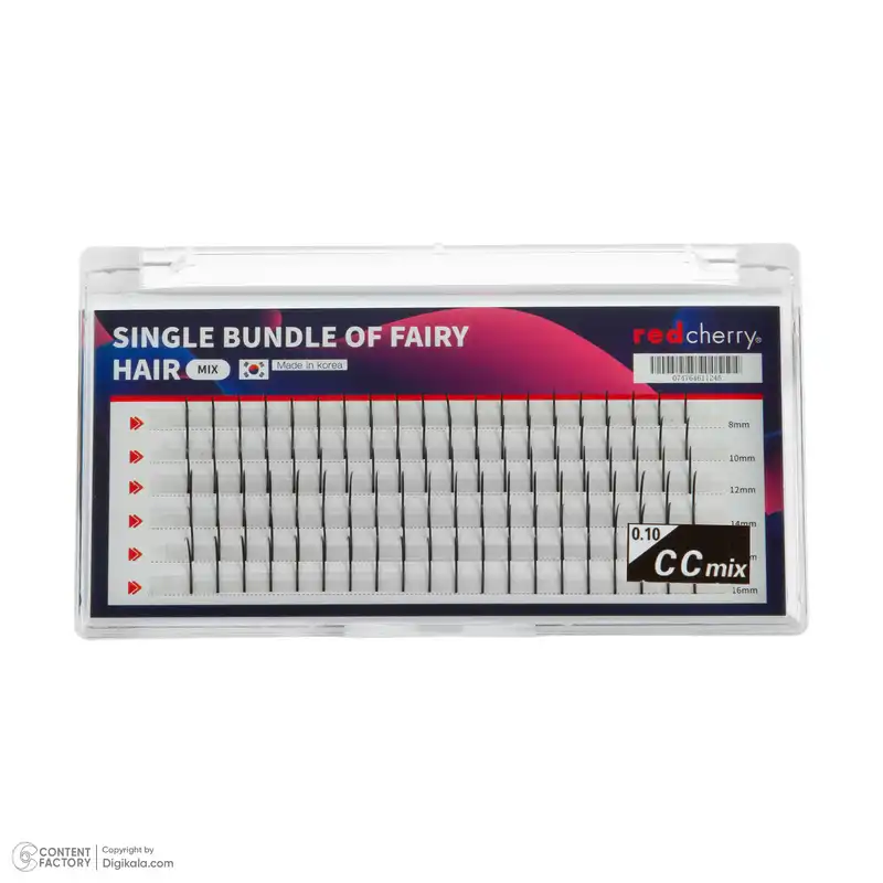 مژه مصنوعی رد چری مدل اسپایک سینگل کد 101