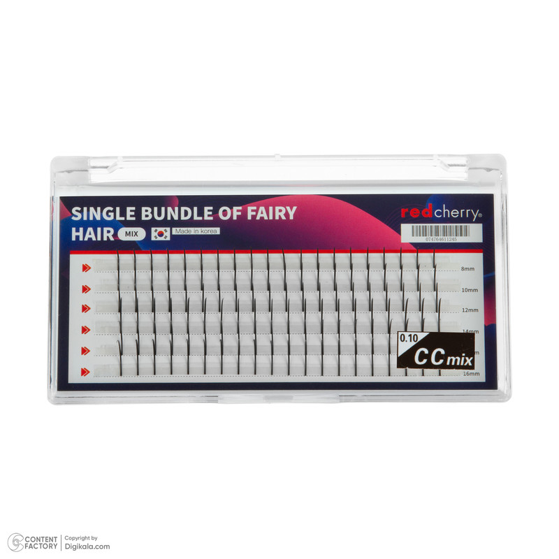 مژه مصنوعی رد چری مدل اسپایک سینگل کد 101