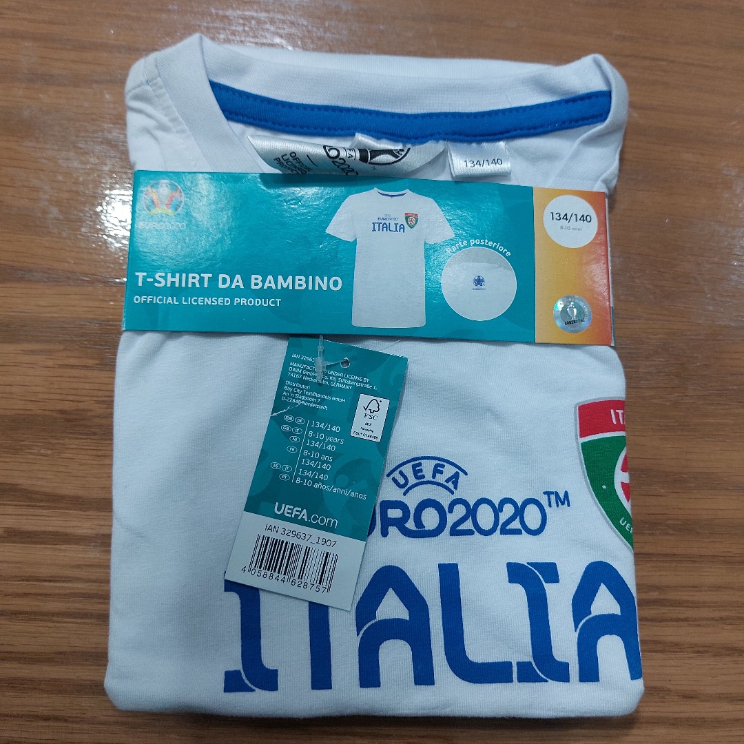 تی شرت ورزشی پسرانه یوفا مدل ایتالیا 2020 -  - 2