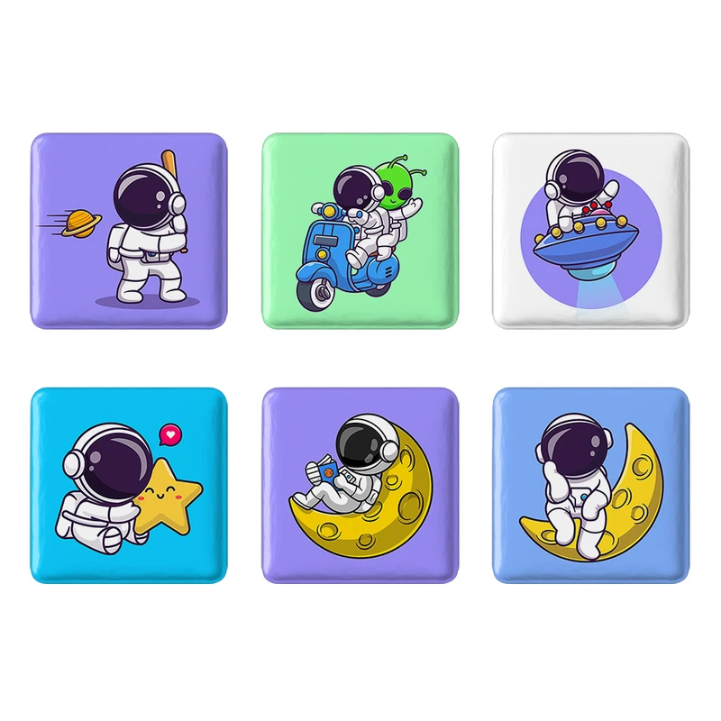 مگنت خندالو طرح فضانورد Spaceman کد 1589B مجموعه 6 عددی