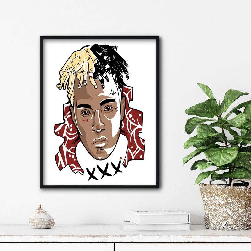 تابلو آتریسا طرح تنتاسیون xxxtentasion مدل ATt019