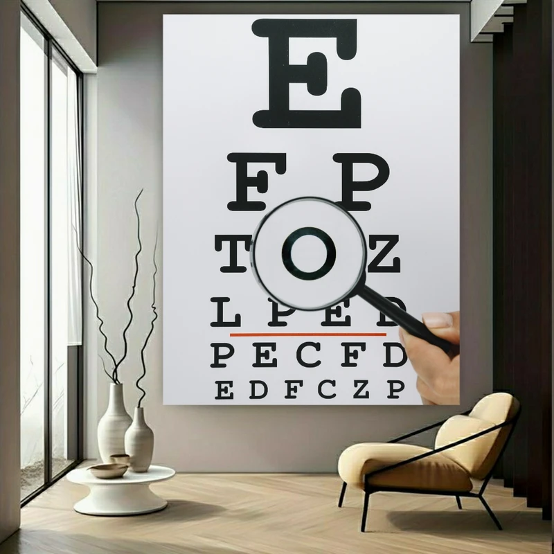 تابلو بوم طرح مخمل بینایی سنجی مدل بررسی وضوح بینایی کد FP105806