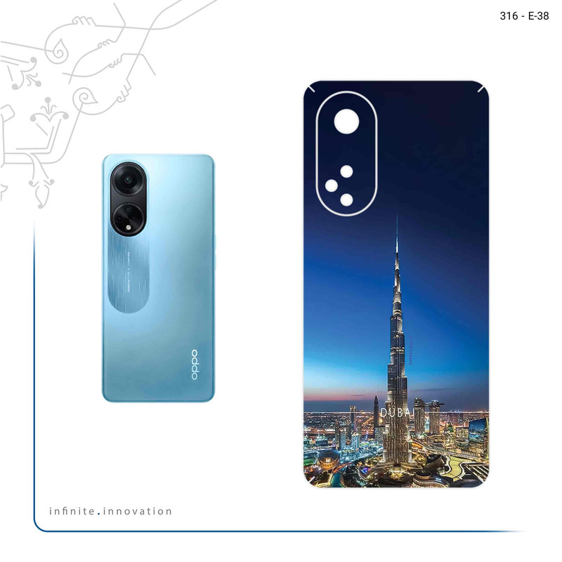 برچسب پوششی ماهوت مدل Dubai_City مناسب برای گوشی موبایل اپو A98
