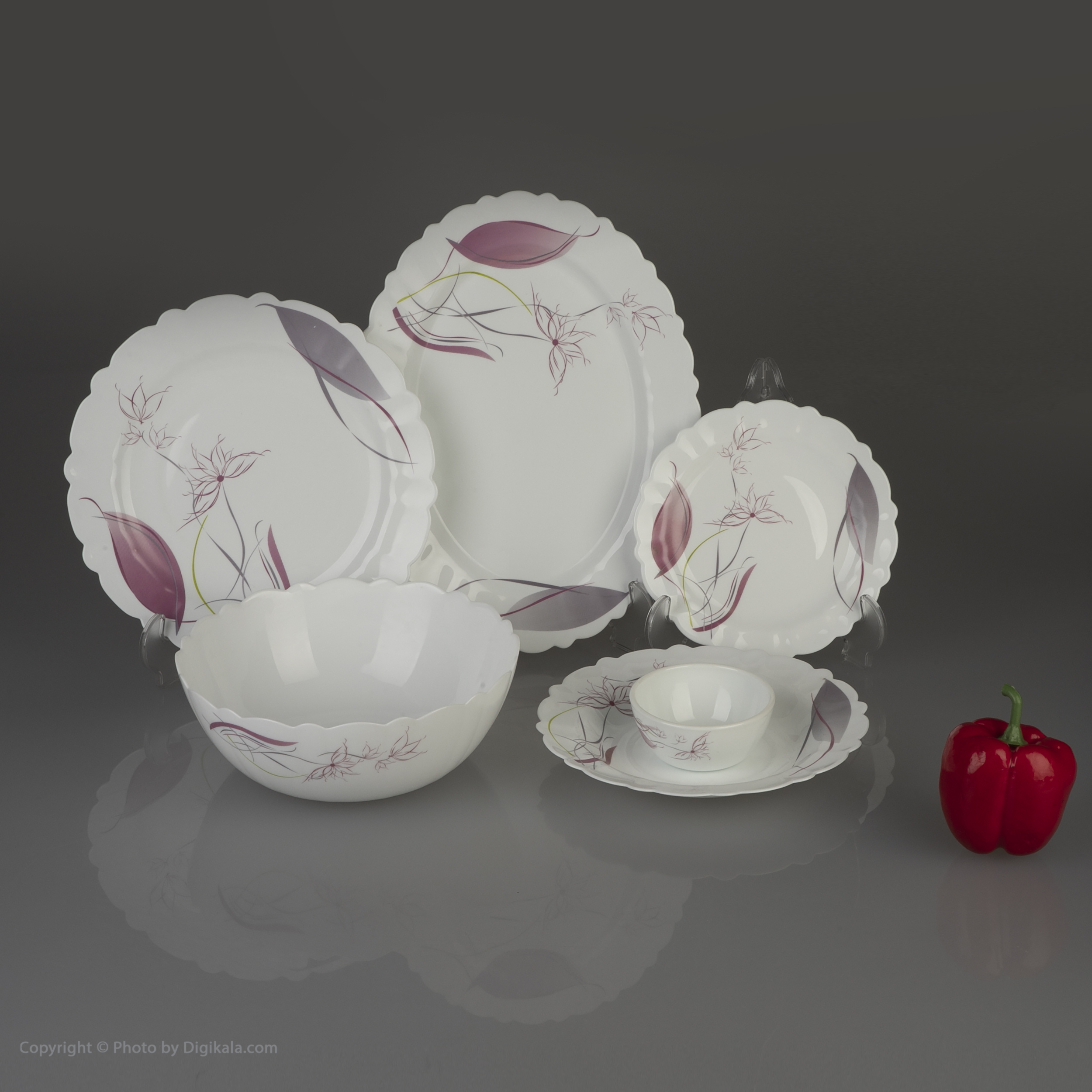 سرویس 26 پارچه اپال طرح دایره مدل مرلین استر