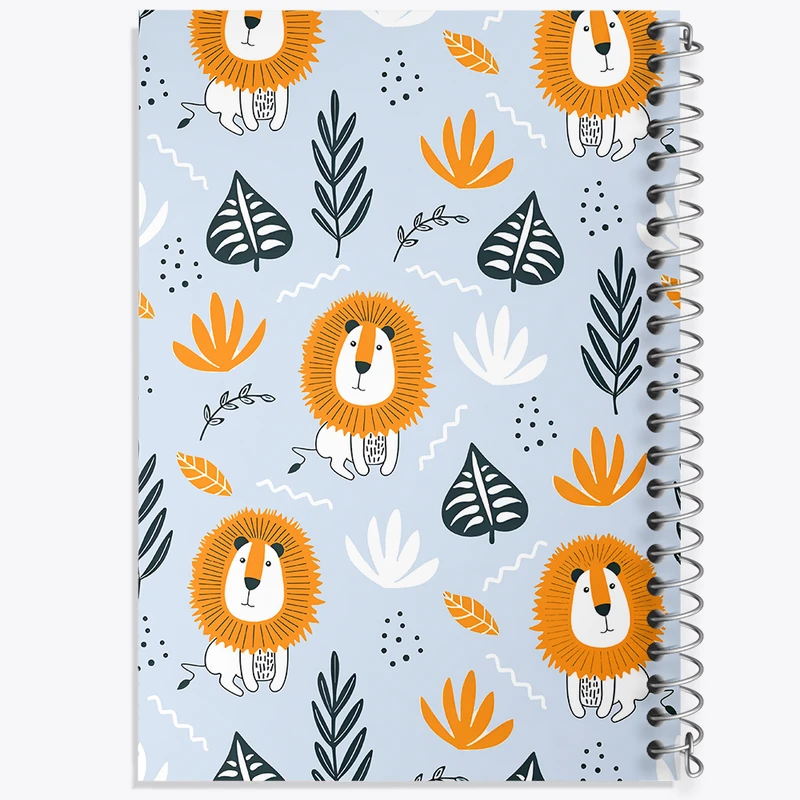 دفتر ژورنال نویسی 50 برگ خندالو مدل نقطه ای طرح پترن شیر کد N5395