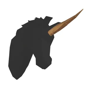 مجسمه مدل دیوارکوب طرح اسب تک شاخ بزرگ کد DA13