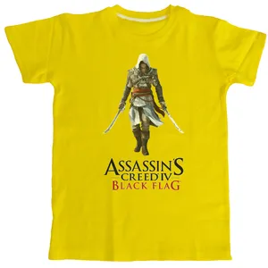 تی شرت آستین کوتاه بچگانه مدل آساسینز کرید تمام پبنه تریکو