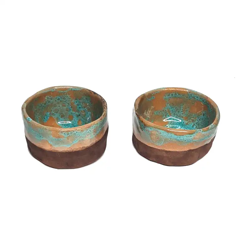 کاسه سفالی مدل دریا کد 11 بسته 2 عددی