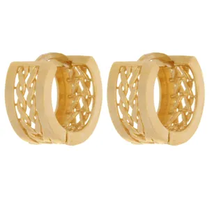 گوشواره طلا 18 عیار زنانه طلای مستجابی مدل جلوا گندمی  کد 5
