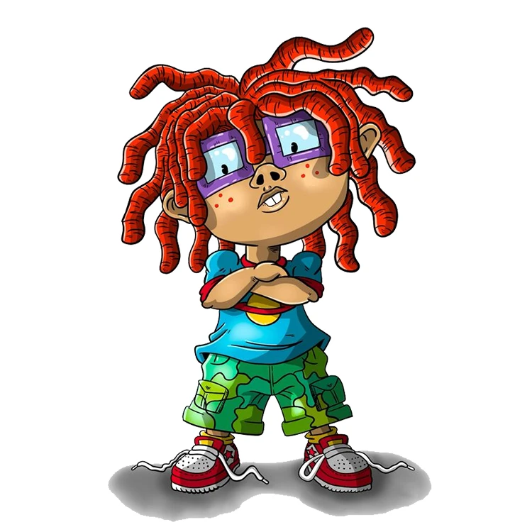 استیکر پارچه و لباس پاد آفرین مدل کارتونی کد S1973