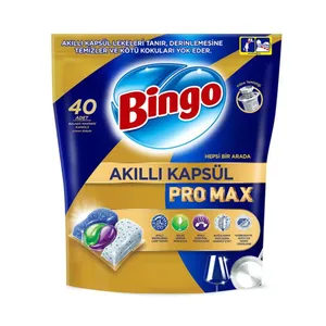 قرص ماشین ظرفشویی بینگو مدل Akıllı Kapsül Pro Max بسته 40 عددی