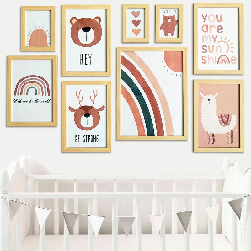 تابلو کودک مدل خرس بوهو مجموعه 9 عددی