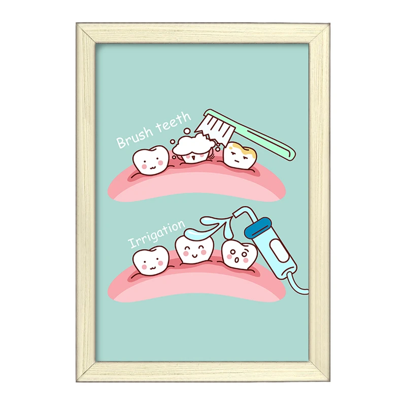 تابلو خندالو طرح دندان و دندان پزشکی کودکانه کد 36772