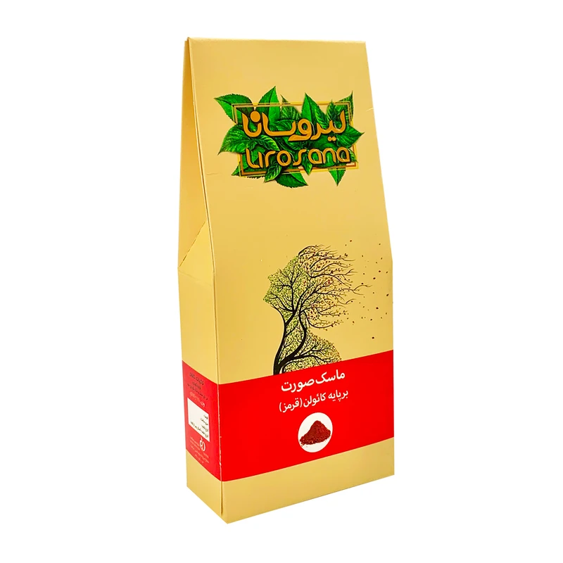 ماسک صورت لیروسانا مدل کائولن خاک رس وزن 100 گرم