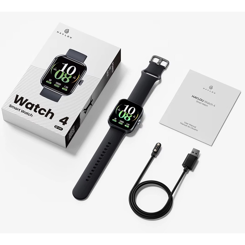 ساعت هوشمند 48 میلی‌متری هایلو مدل Watch 4 با بند سیلیکونی