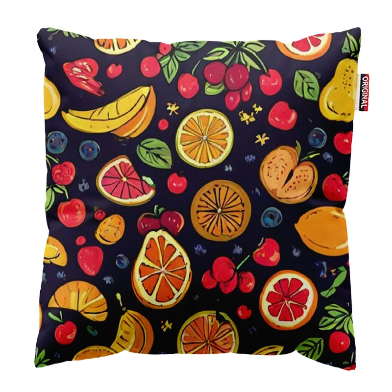 کوسن پاد آفرین طرح میوه سایز 30*30 سانتی متر کد 1058