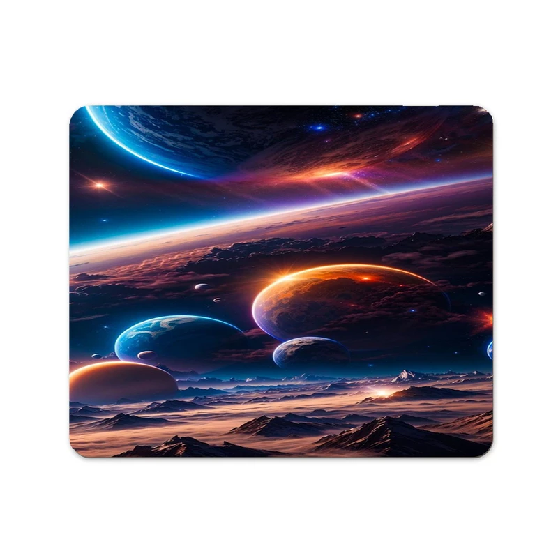 ماوس پد پاد آفرین مدل فانتزی کهکشانی کیوت کد p53 سایز 24*19 سانتی متر 